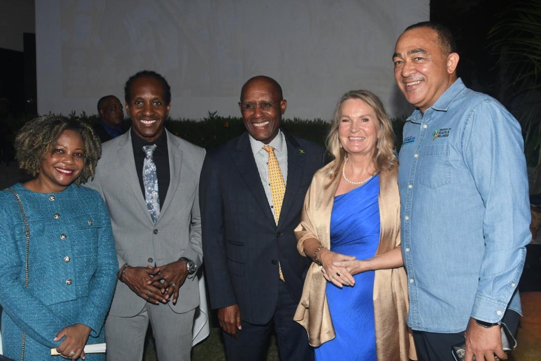 Ambassador Dr. Erja Askola with Ministers of Government
