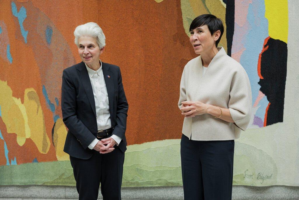 SEDE komitéleder Marie-Agnes Strack-Zimmermann og Ine Eriksen Søreide