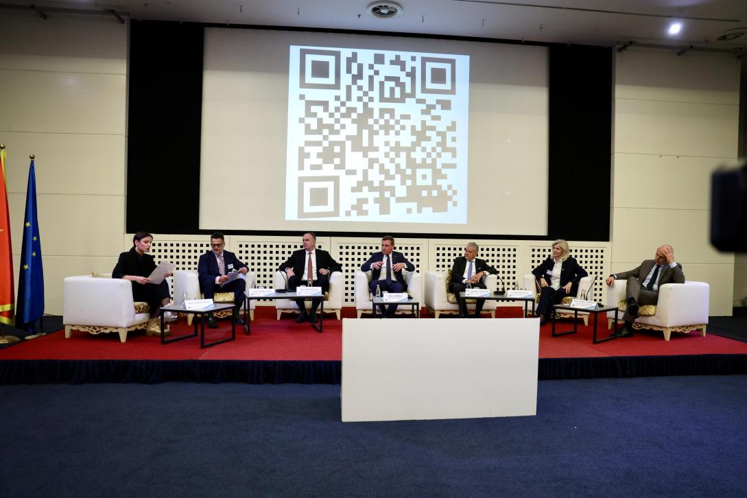 Participants of the panel discussion sitting