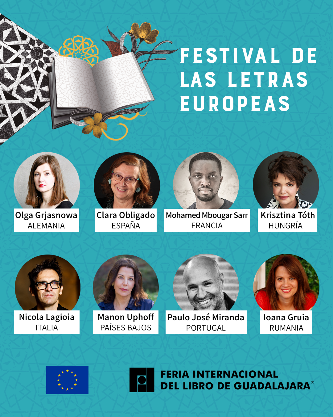 Estúpido libro de bolsillo Sombra El Festival de las Letras Europeas 2022 ofrecerá diálogos con ocho notables  escritoras y escritores en la FIL Guadalajara | EEAS
