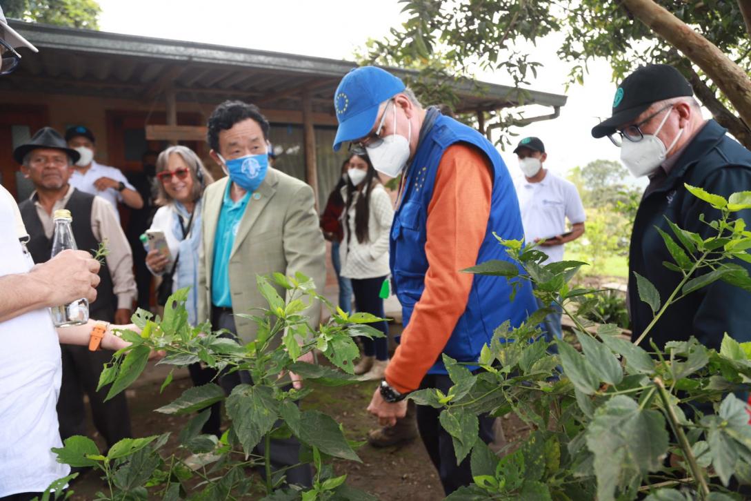 Recorrido por la Finca Isabuela, parroquia Perucho, provincia de Pichincha, para evaluar los primeros avances del proyecto “Paisajes Andinos”