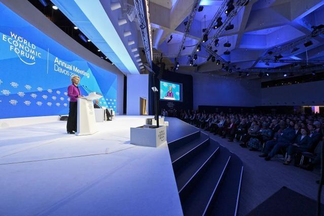 President von der Leyen speaks at the World Economic Forum