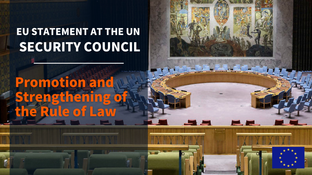 EU Statement - UN Security Council: Debate on the Rule of Law