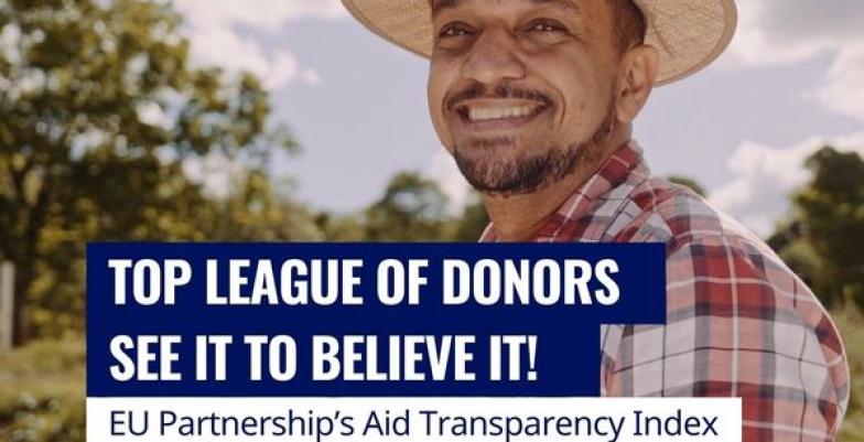 Aid transparency: EU International Partnerships ranked in top league of the most transparent donors