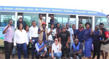 Members of the EU-Sierra Leone Bus Team at the closing event 