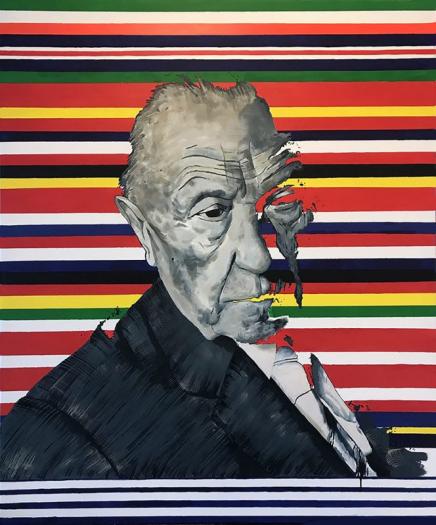Artistic image of Konrad Adenauer