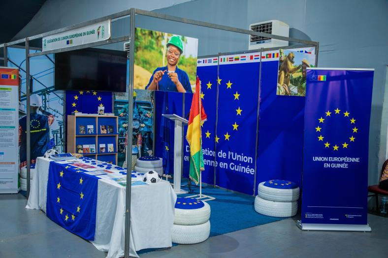 Vue du stand de l'UE