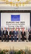 Group Photo at Friends of Europe Reception on Europe Day 2023 