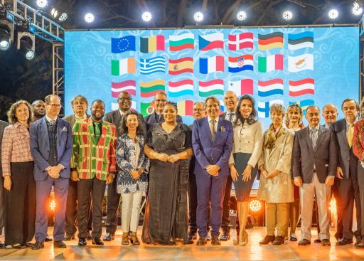 EU Member States in Zimbabwe pose for Family Photo during the 9th of May Europe Day celebrations