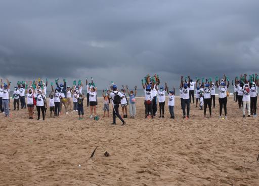 #EUBeachCleanup at Laboma Beach, Accra