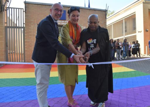 EU Delegation Rainbow driveway officially launched!