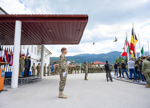 The President of the European Council, António Costa visits EUFOR in Sarajevo, BiH.