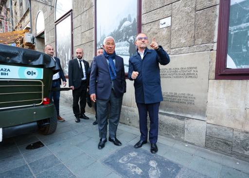 President Costa toured part of Sarajevo city