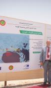 Pose 1e pierre Cable sous-marin Ella Link, Nouadhibou, Mauritanie