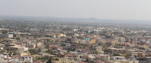 Aerial view of Djibouti 