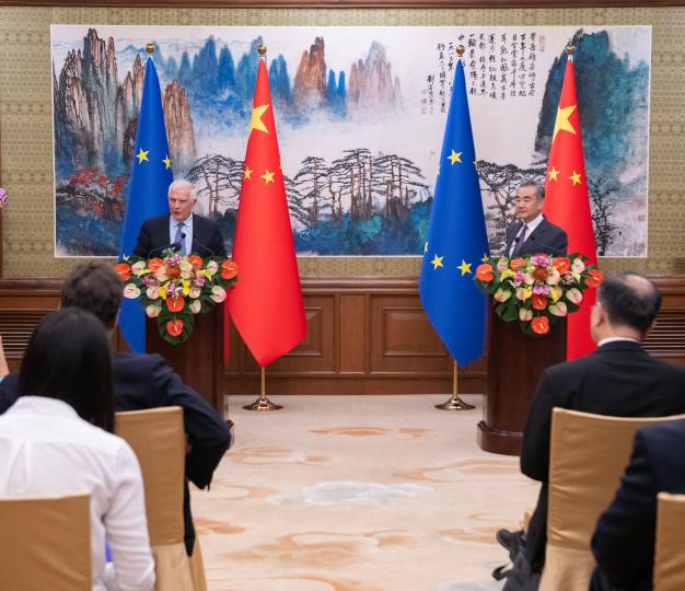 High Representative/Vice-President Josep Borrell at the joint press conference of the EU-China Strategic Dialogue