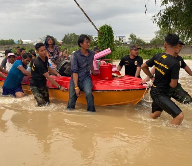 Flooding in Phnom Penh, October 2020.  The EU is providing a critical humanitarian assistance to families affected by severe flooding.