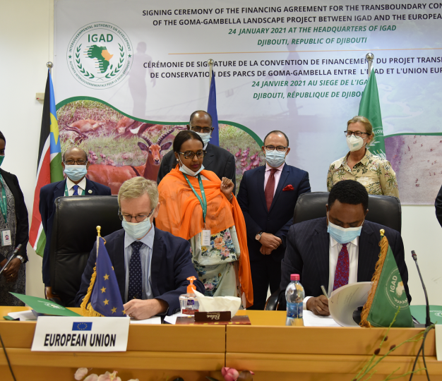 Goma-Gambella Landscape project signature ceremony.